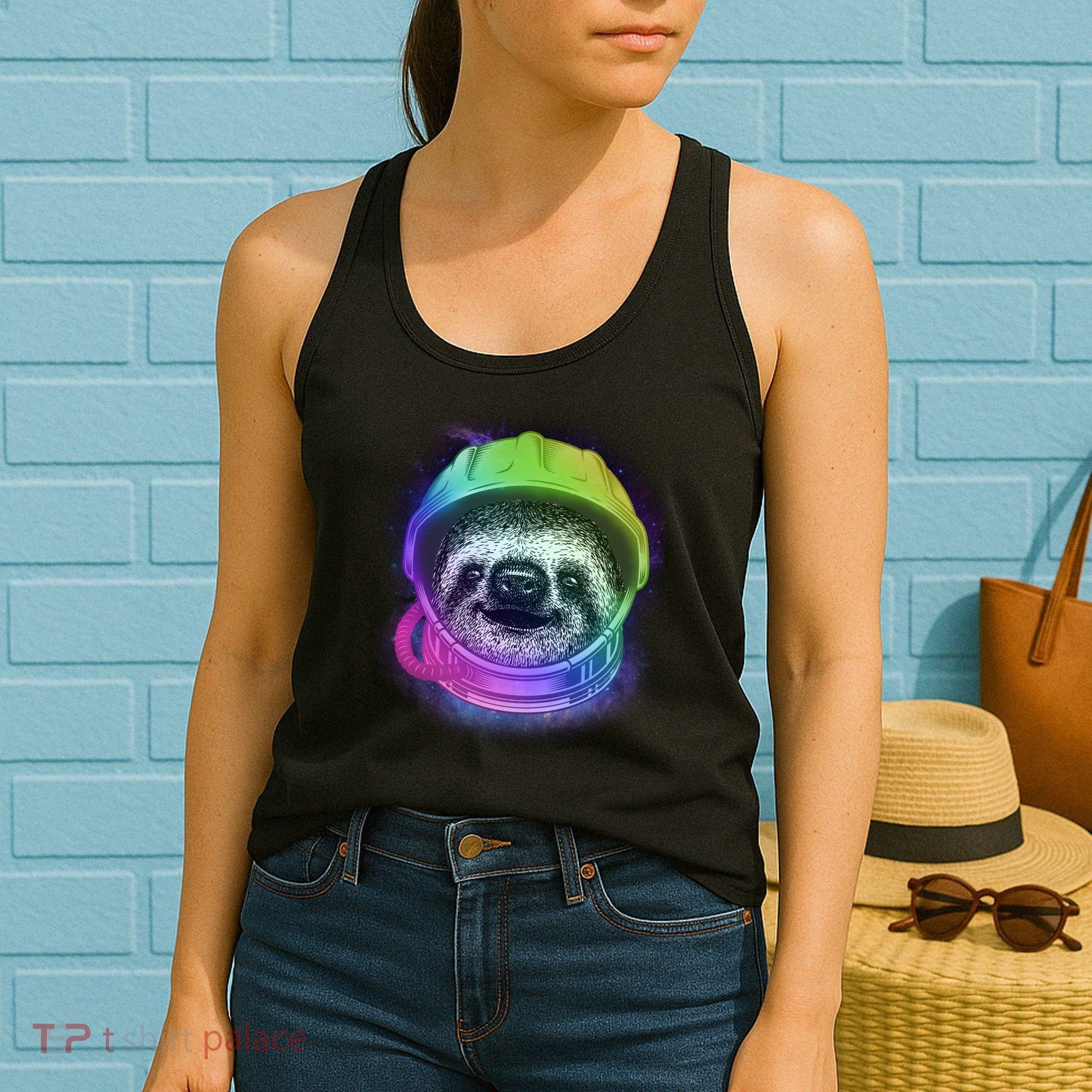 Sloth Spaceman Women's Tank Top
