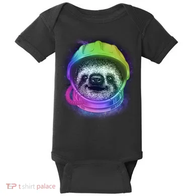 Sloth Spaceman Baby Bodysuit