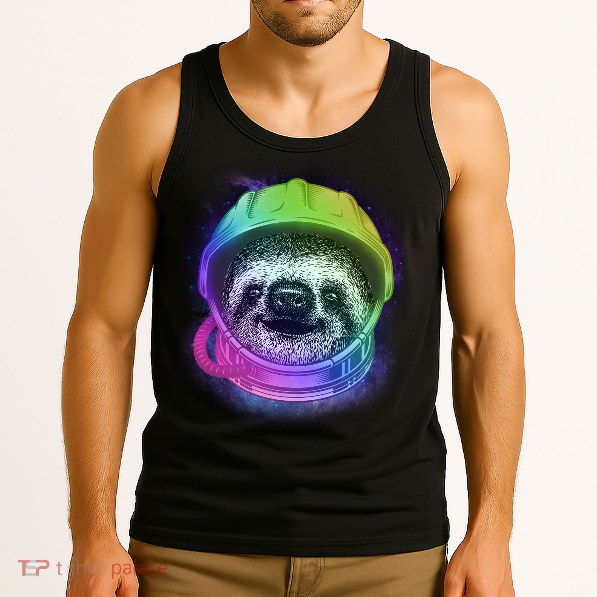 Sloth Spaceman Tank Top