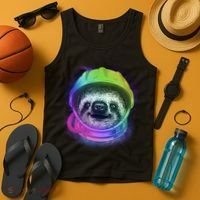 Sloth Spaceman Tank Top thumb 4