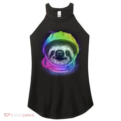 Sloth Spaceman Women's Perfect Tri Rocker Tank