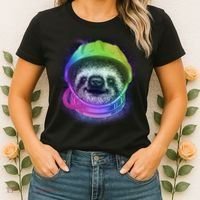Sloth Spaceman Women's T-Shirt thumb 2