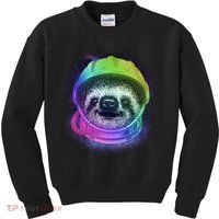 Sloth Spaceman Kids Sweatshirt thumb 0