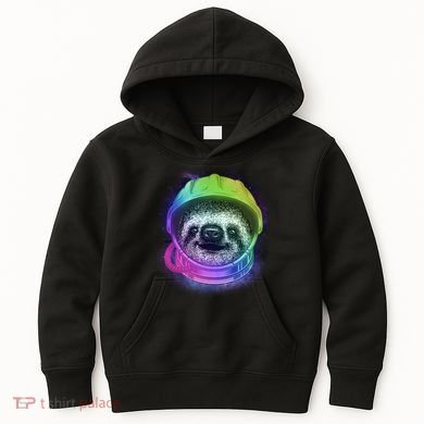 Sloth Spaceman Kids Hoodie