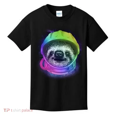 Sloth Spaceman Kids T-Shirt