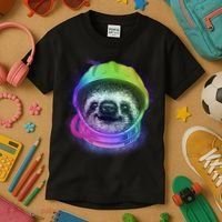 Sloth Spaceman Kids T-Shirt thumb 3