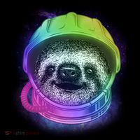 Sloth Spaceman Kids T-Shirt thumb 4