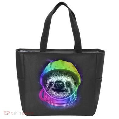 Sloth Spaceman Tote Bag