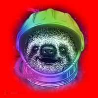 Sloth Spaceman Santa Hat thumb 1