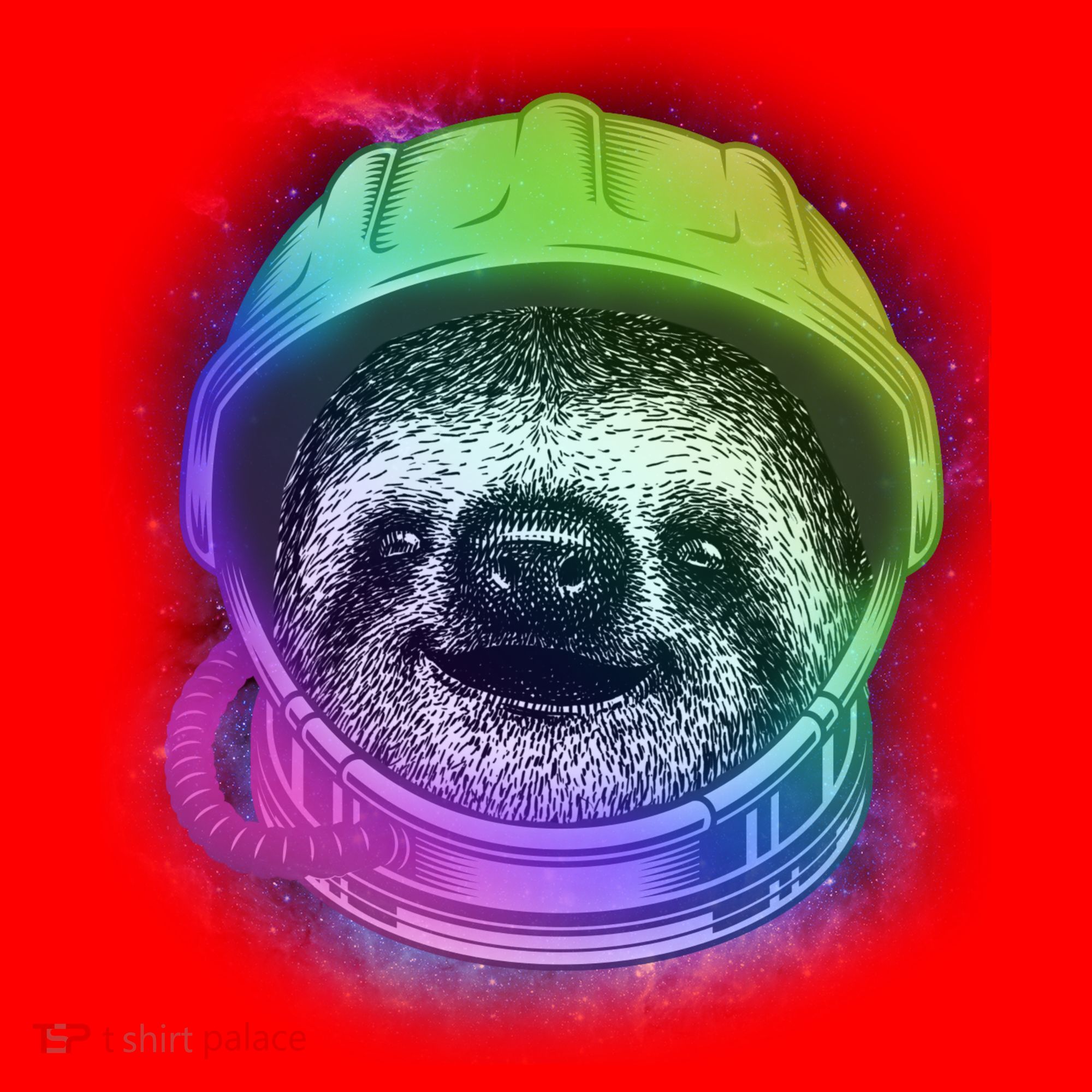 Sloth Spaceman Santa Hat