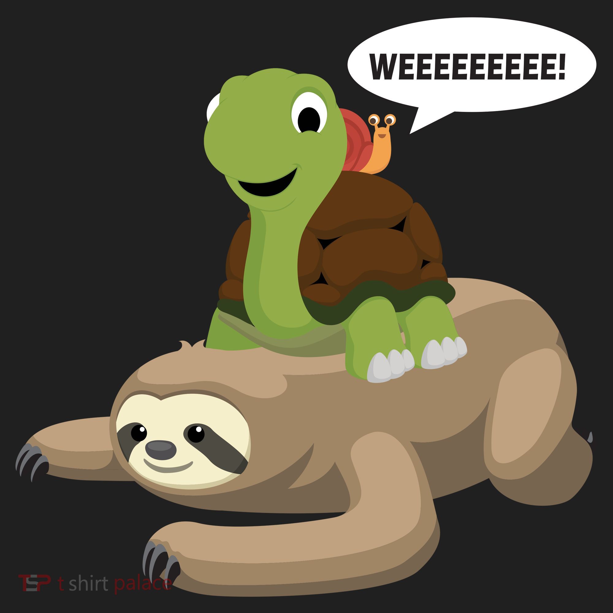 Sloth Turtle Snail Piggyback Tumbler