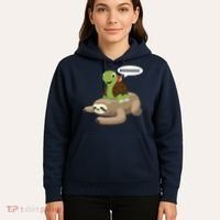 Sloth Turtle Snail Piggyback Hoodie thumb 5