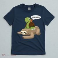 Sloth Turtle Snail Piggyback T-Shirt thumb 5