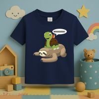 Sloth Turtle Snail Piggyback Toddler T-Shirt thumb 3