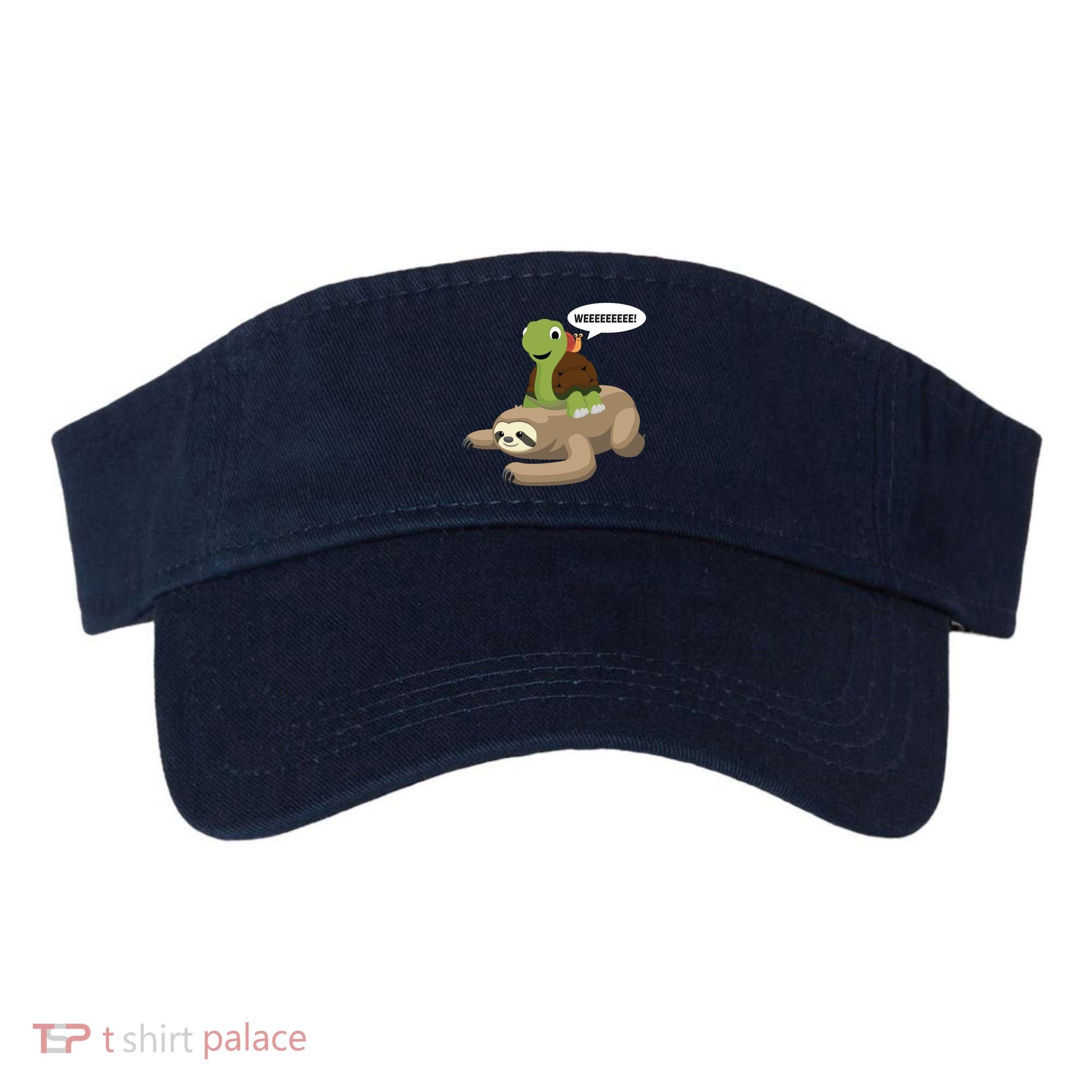 Sloth Turtle Snail Piggyback Visor