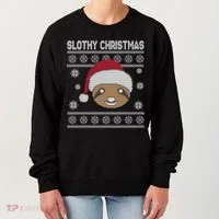 Slothy Christmas Ugly Sweater Women's Sweatshirt thumb 0
