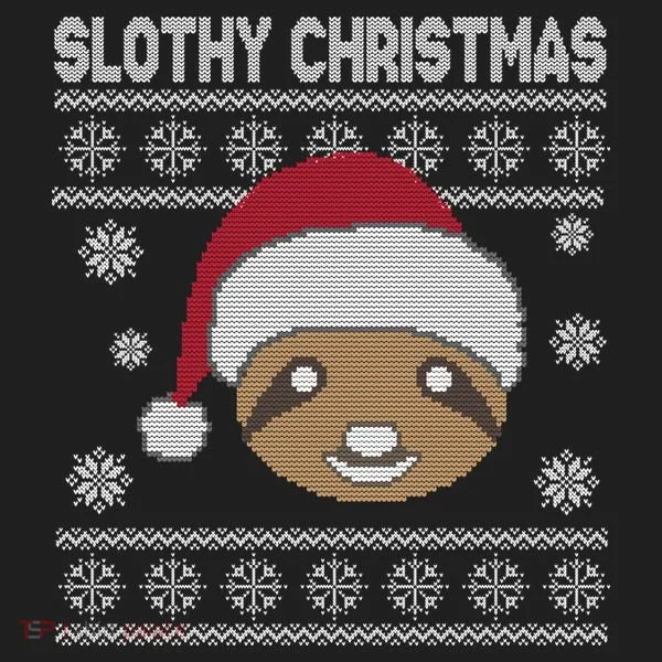 Slothy Christmas Ugly Sweater Women's Sweatshirt