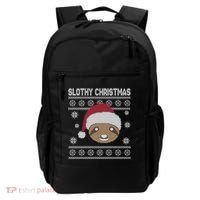 Slothy Christmas Ugly Sweater Backpack thumb 0