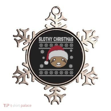 Slothy Christmas Ugly Sweater Ornament