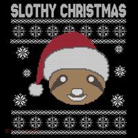 Slothy Christmas Ugly Sweater Baby Bodysuit thumb 2