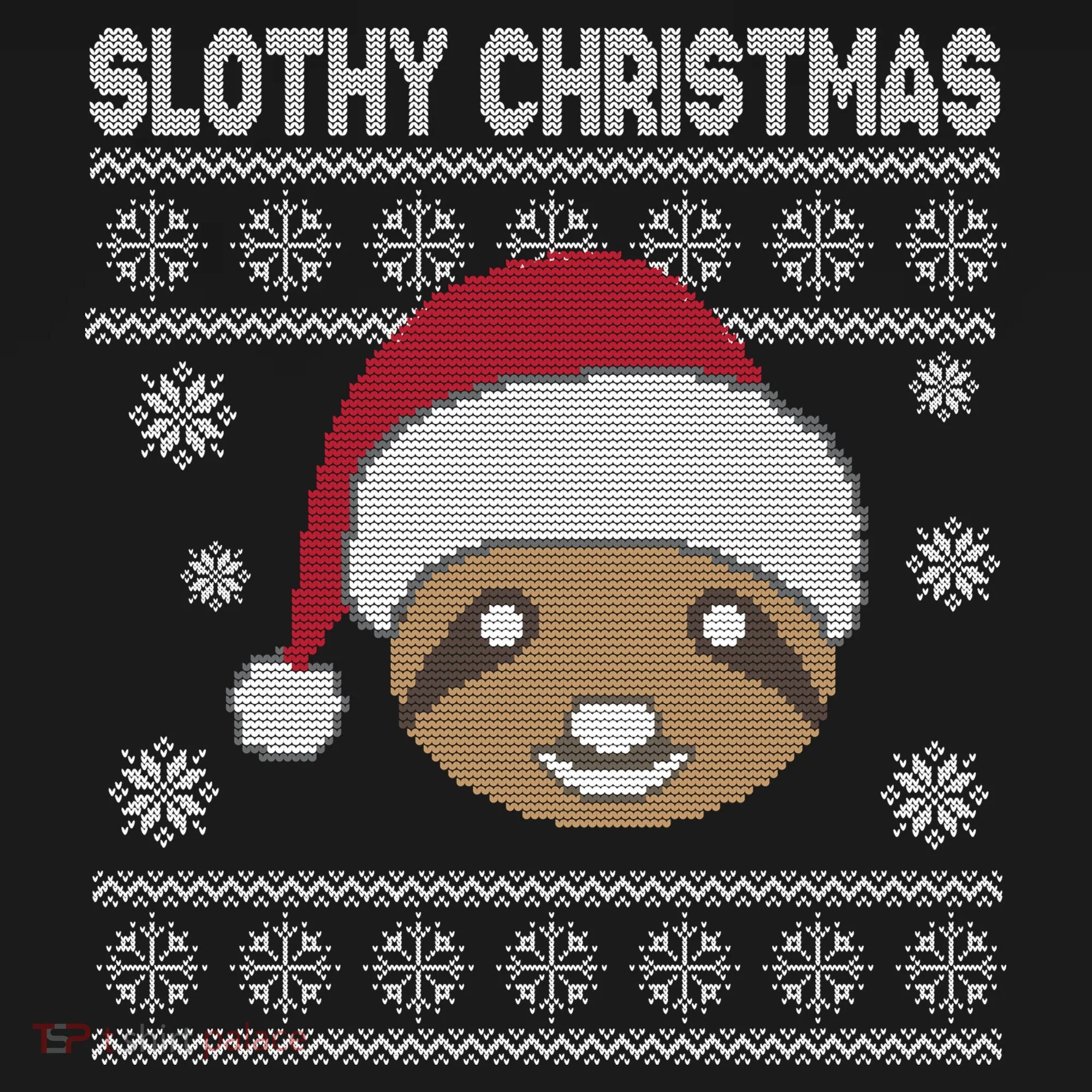 Slothy Christmas Ugly Sweater Baby Bodysuit