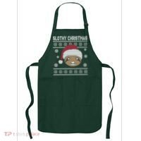 Slothy Christmas Ugly Sweater Apron thumb 0