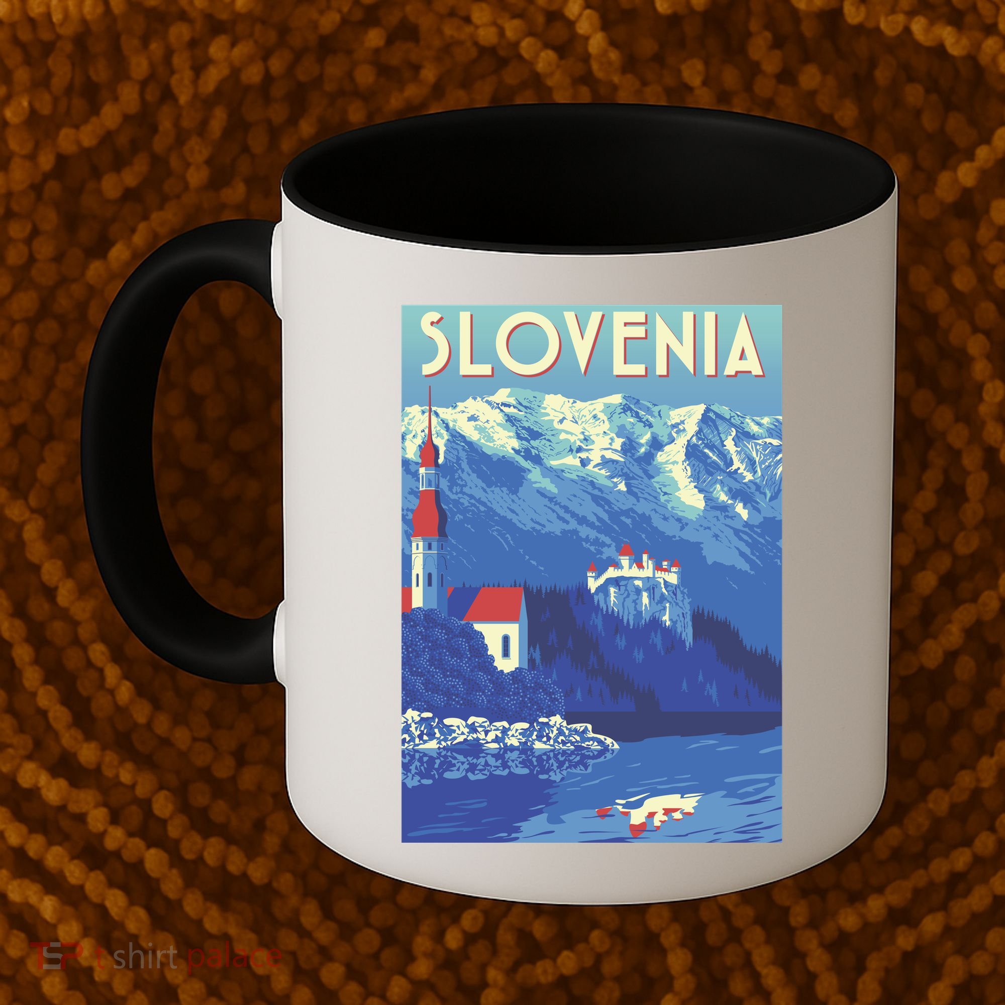 Slovenia Poster Coffee Mug