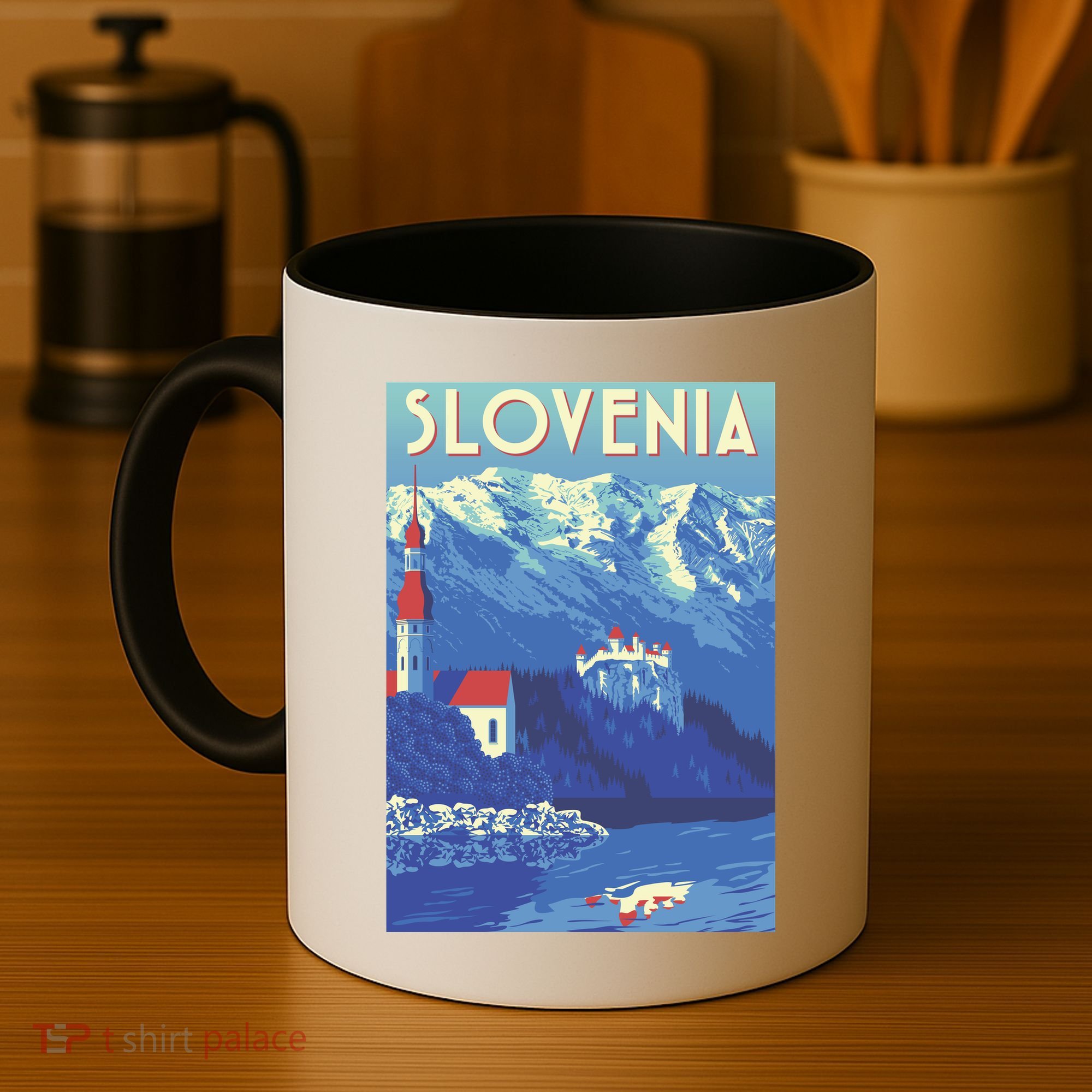 Slovenia Poster Coffee Mug