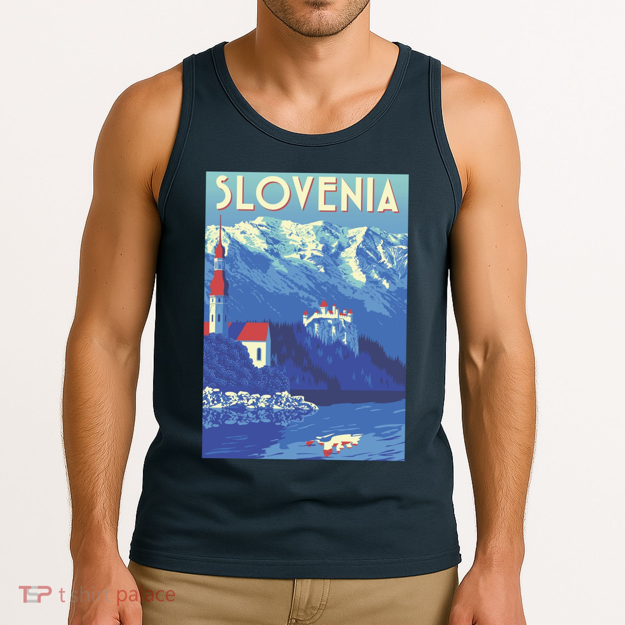 Slovenia Poster Tank Top