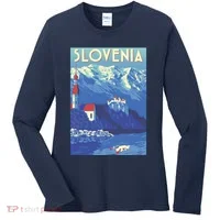 Slovenia Poster Women's Long Sleeve Shirt thumb 0