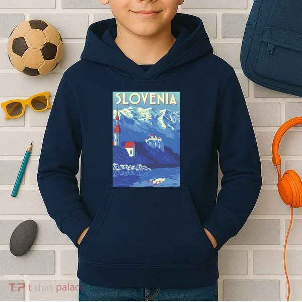 Slovenia Poster Kids Hoodie
