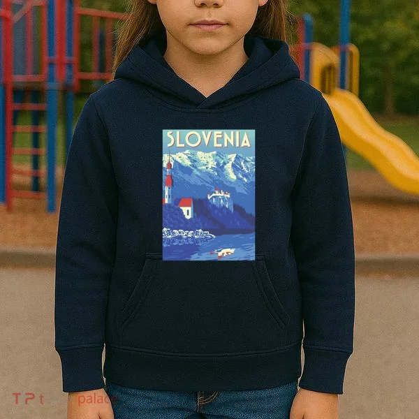 Slovenia Poster Kids Hoodie