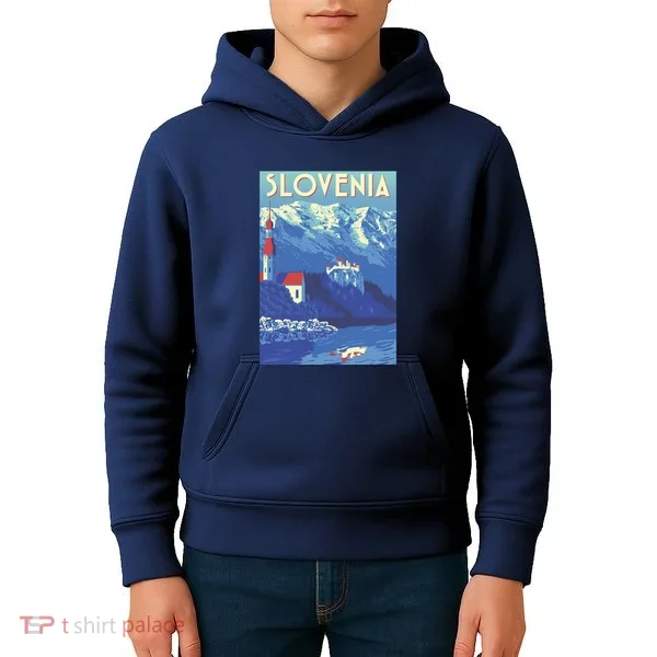 Slovenia Poster Kids Hoodie