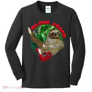 Slow Jams Kids Long Sleeve Shirt