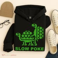 Slow Poke Funny Turtle Hoodie thumb 4