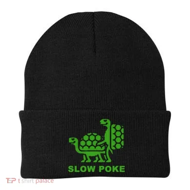 Slow Poke Funny Turtle Beanie