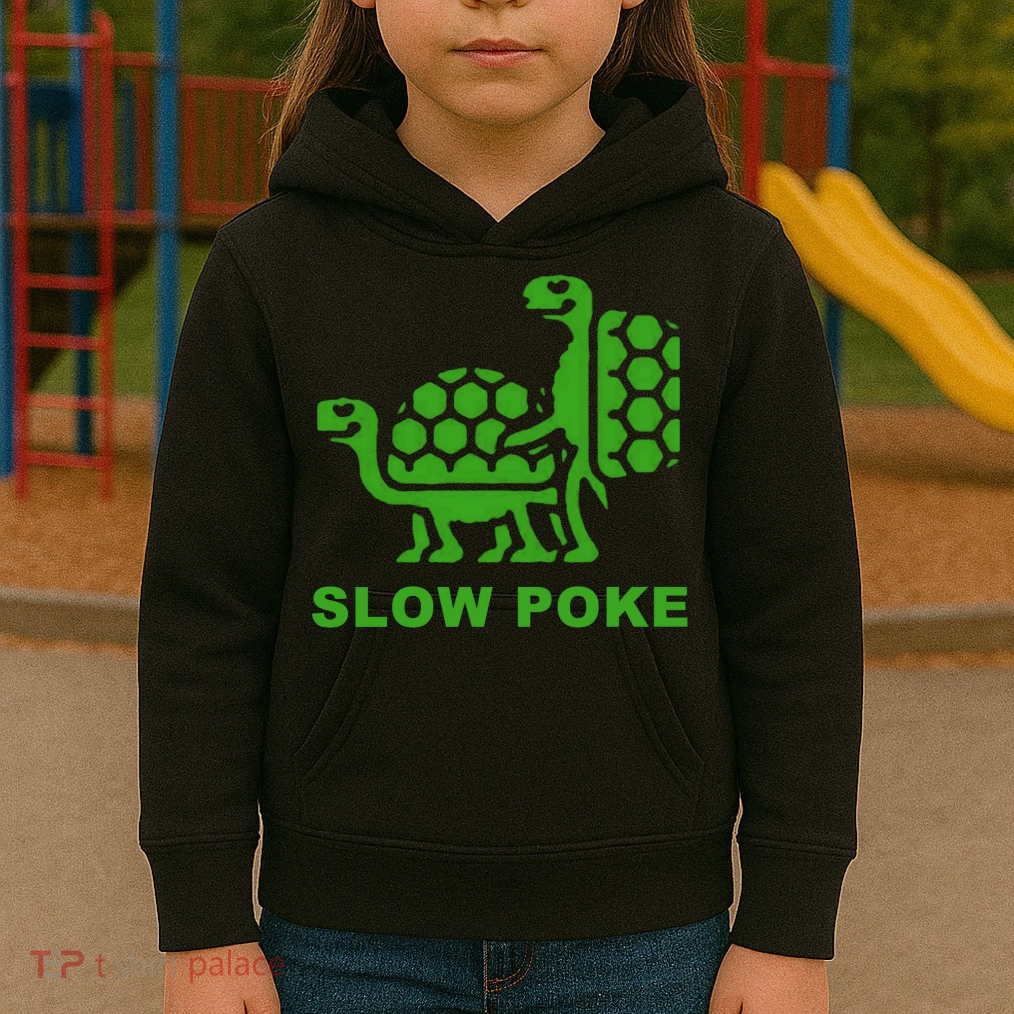 Slow Poke Funny Turtle Kids Hoodie