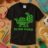 Slow Poke Funny Turtle Kids T-Shirt thumb 3