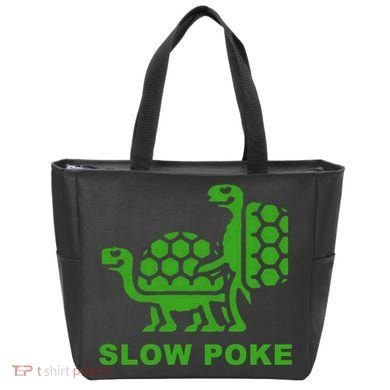Slow Poke Funny Turtle Tote Bag