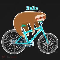 Slow Rider Funny Sloth Backpack thumb 2