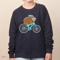 Slow Rider Funny Sloth Women's Sweatshirt thumb 0
