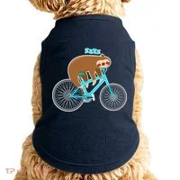 Slow Rider Funny Sloth Doggie Tank thumb 0