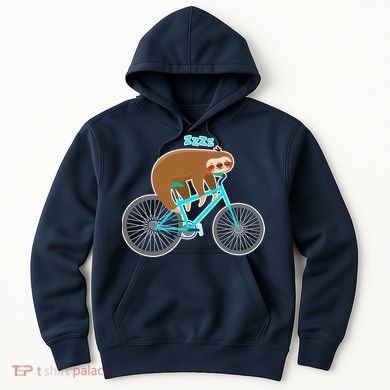 Slow Rider Funny Sloth Hoodie