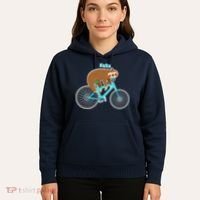 Slow Rider Funny Sloth Hoodie thumb 5