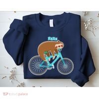 Slow Rider Funny Sloth Sweatshirt thumb 2