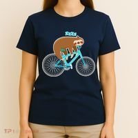 Slow Rider Funny Sloth T-Shirt thumb 4
