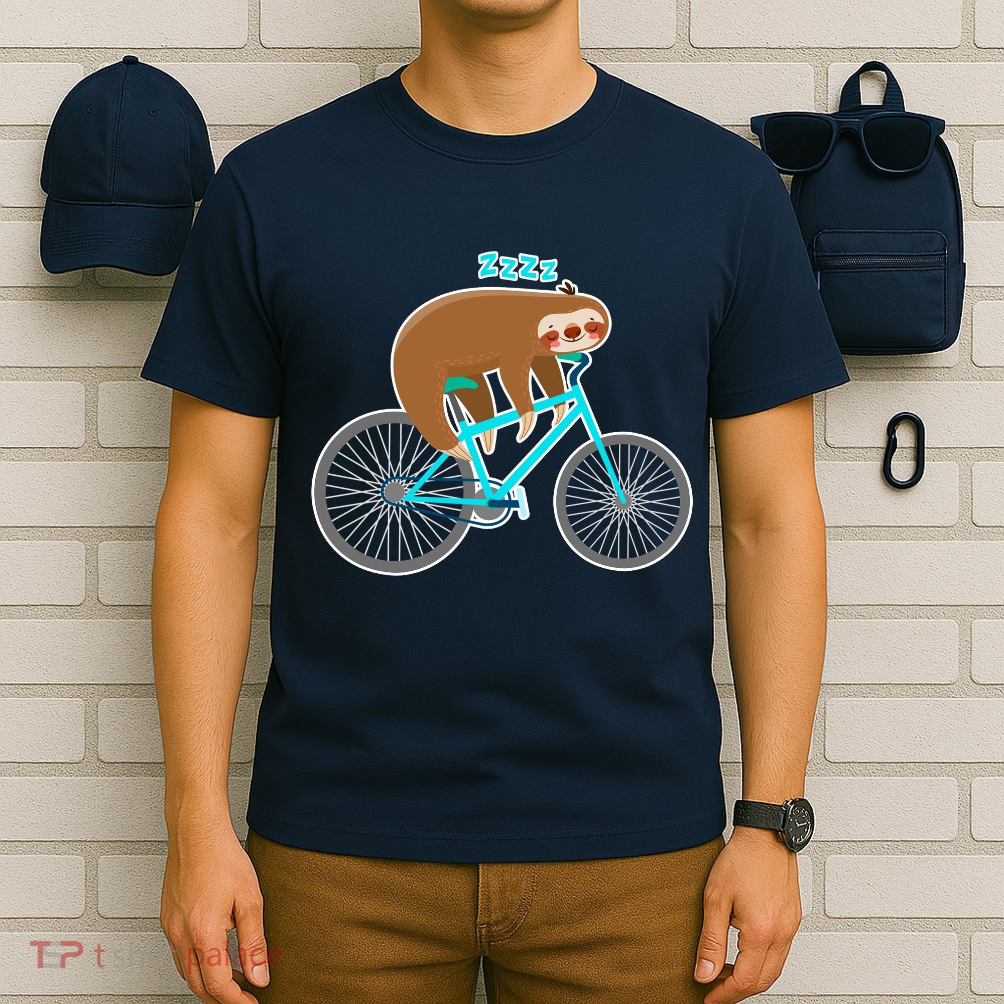 Slow Rider Funny Sloth T-Shirt