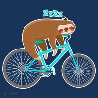 Slow Rider Funny Sloth Button thumb 1