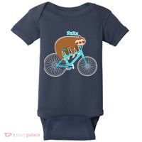 Slow Rider Funny Sloth Baby Bodysuit thumb 0