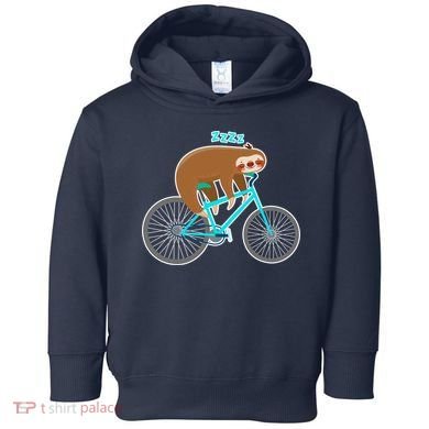 Slow Rider Funny Sloth Toddler Hoodie